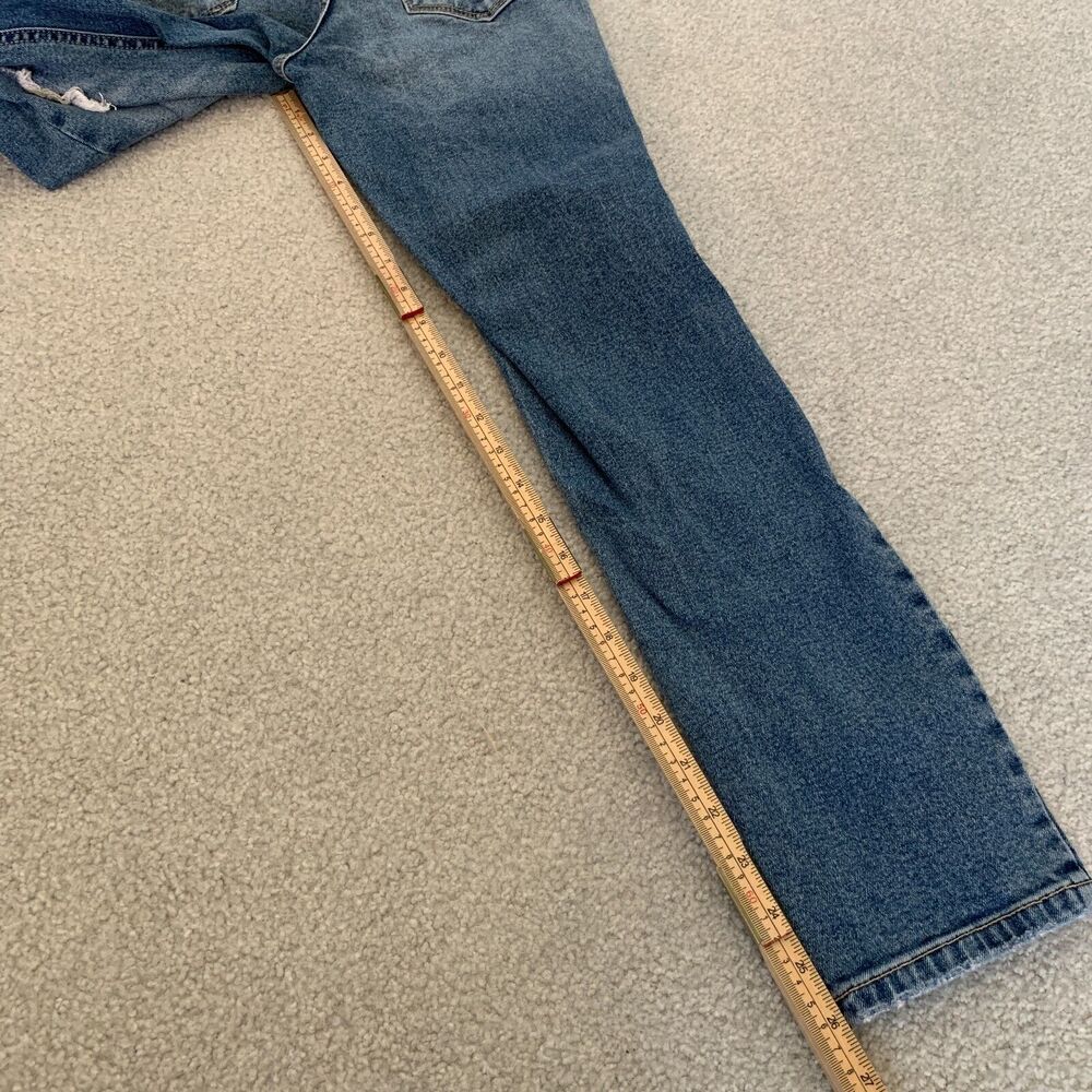 Cello Jeans High‎ Rise Distressed Holes Straight Denim Jeans Women's Size 1 / 25 - Picture 7 of 12